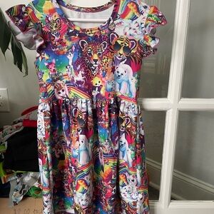 Lisa Frank Purple and Blue Casual Sundress